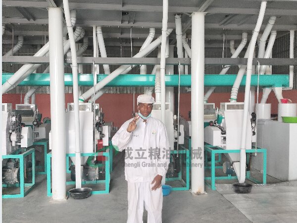 出口非洲莫桑比克日產(chǎn)50噸玉米磨粉機(jī)